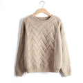 Scoop Pull Over Knitting Sweater - Oh Yours Fashion - 8
