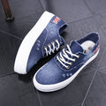 Washed Denim Sponge Lazy Single Casual Sneakers - Oh Yours Fashion - 5