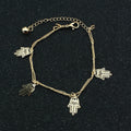 Hollow Out Hands Tassel Anklet - Oh Yours Fashion - 2