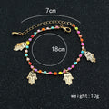 Colorful Crystal Hands Women's Anklet - Oh Yours Fashion - 3