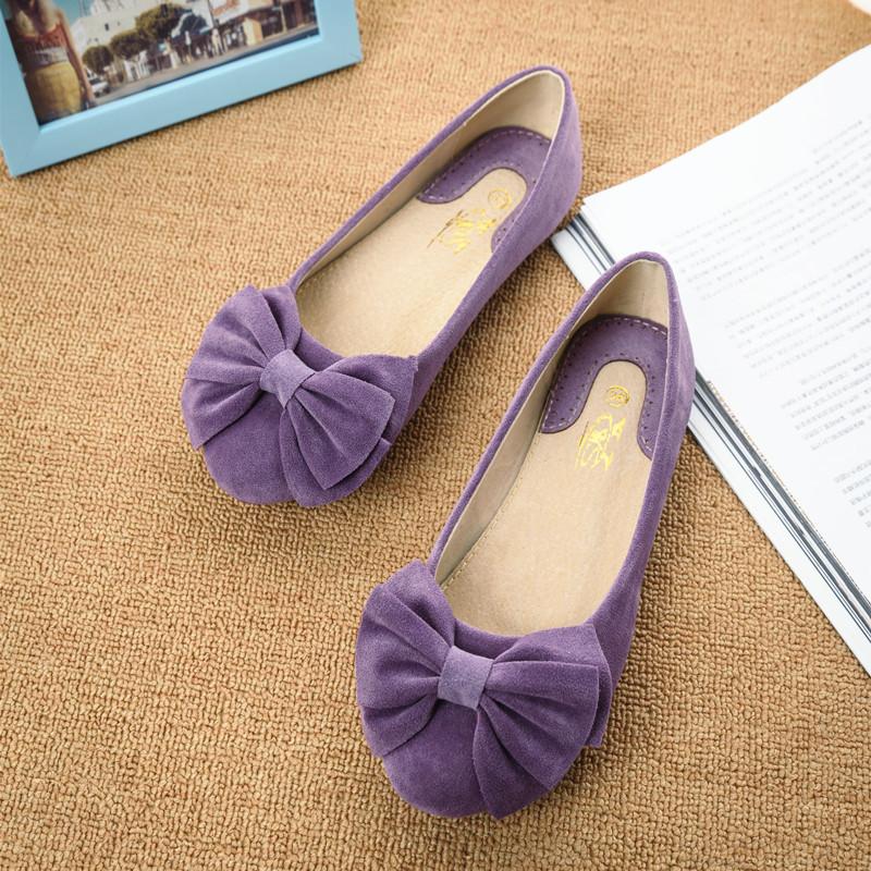Creative Bowknot Suede Comfortable Flat Shoes Sneaker - OhYoursFashion - 3