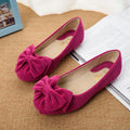 Creative Bowknot Suede Comfortable Flat Shoes Sneaker - OhYoursFashion - 1