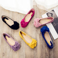 Creative Bowknot Suede Comfortable Flat Shoes Sneaker - OhYoursFashion - 6