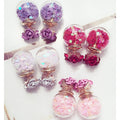 Flower Glass Ball Stars Quicksand Earring - Oh Yours Fashion - 1