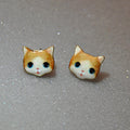 Korea Style Cute Cat Face Earrings - Oh Yours Fashion - 7