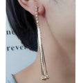 Exaggerated Crystal Tassels Party Earrings - Oh Yours Fashion - 40