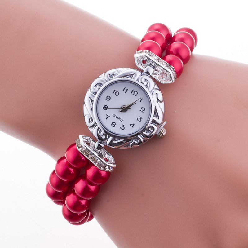 Hot Style Pearl Beads Watch - Oh Yours Fashion - 2