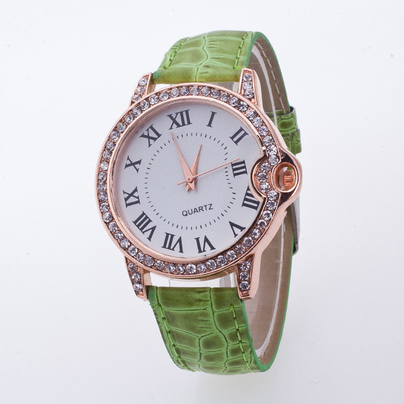 Classic Shinning Rhinestone Quartz Watch - Oh Yours Fashion - 5