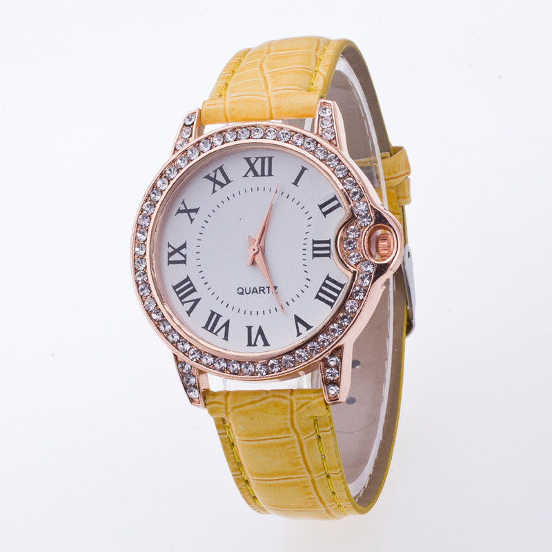 Classic Shinning Rhinestone Quartz Watch - Oh Yours Fashion - 2