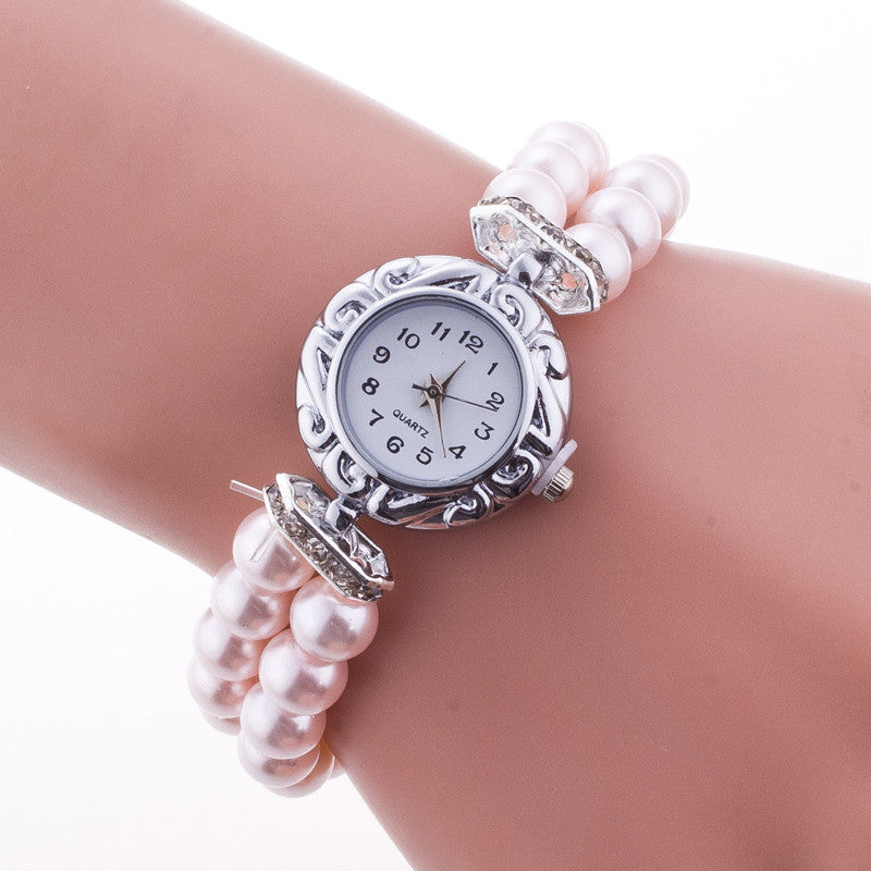 Hot Style Pearl Beads Watch - Oh Yours Fashion - 4
