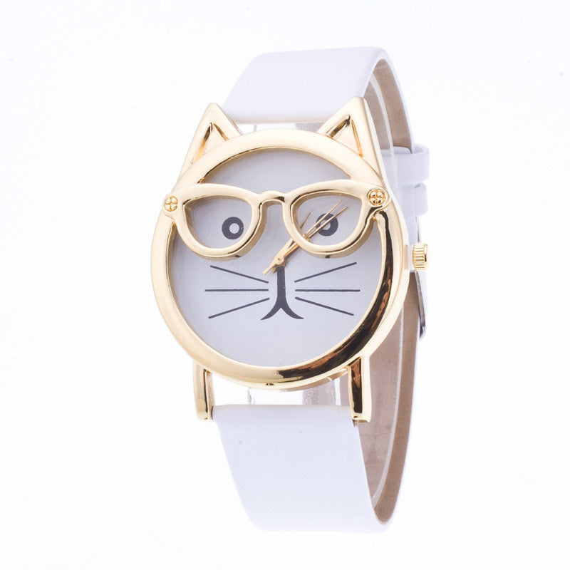 Creativity Cartoon Cat With Glasses Watch - Oh Yours Fashion - 5
