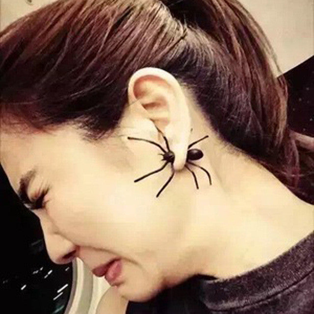 Personality Black Spider Single Earring - Oh Yours Fashion - 1