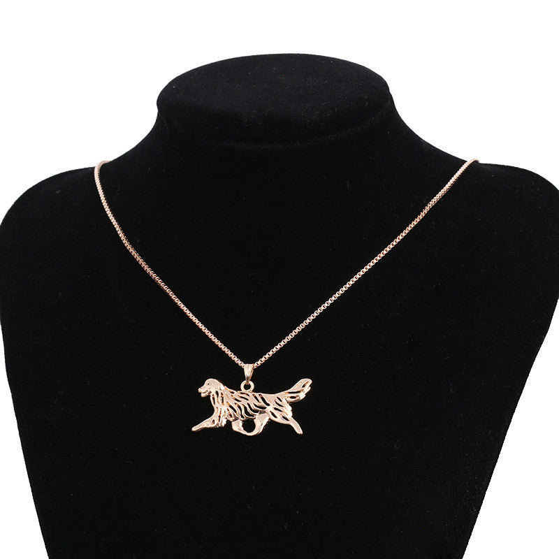 Europe Pop Lovers Contracted Engraved Dog Pendant Clothing Chain - Oh Yours Fashion - 1