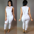 Backless Sexy Scoop Bandage Hollow Out Jumpsuits - OhYoursFashion - 3