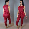 Backless Sexy Scoop Bandage Hollow Out Jumpsuits - OhYoursFashion - 4