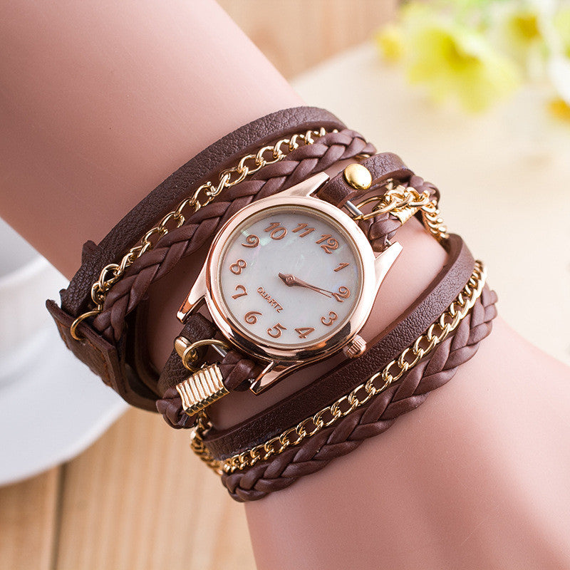 Bright Color Multilayer Woven Watch - Oh Yours Fashion - 6
