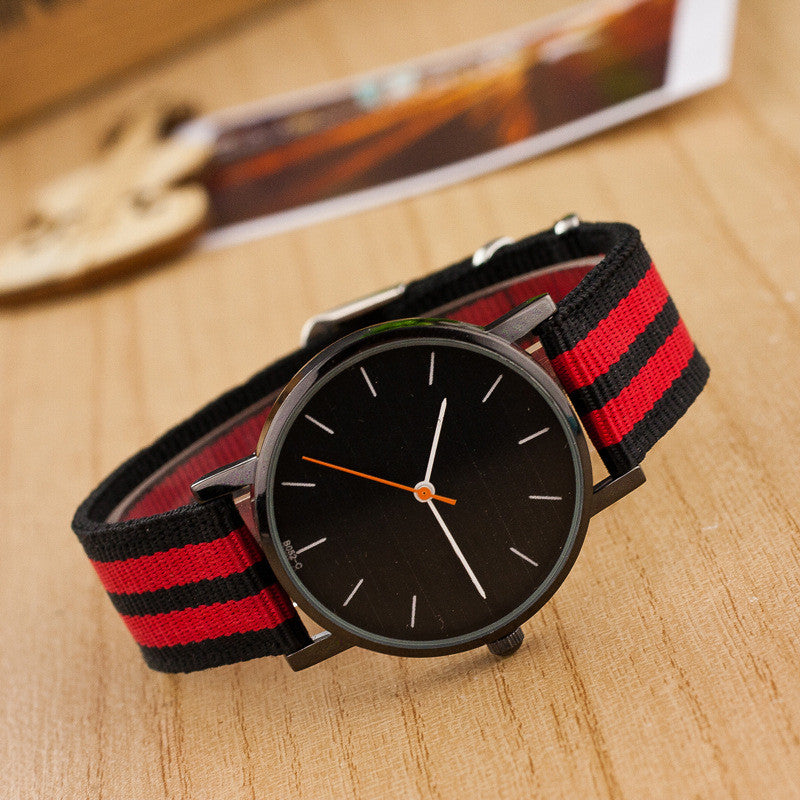 Casual Nylon Stripe Watch - Oh Yours Fashion - 1