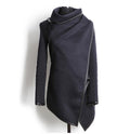 Long Irregular Thickening Woolen Overcoat - OhYoursFashion - 5