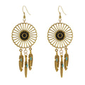 National Style Feather Tassel Earrings - Oh Yours Fashion - 2