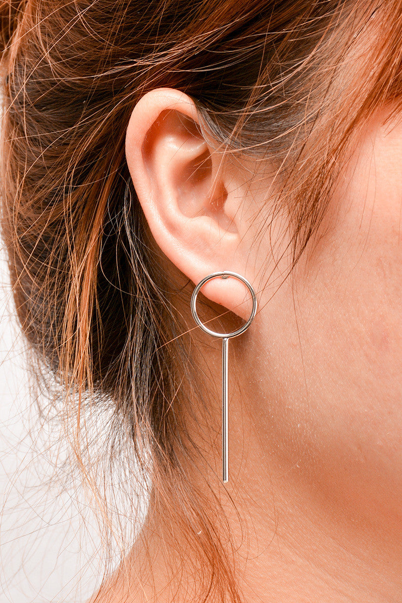 Elegant Copper Circle Tassel Earrings - Oh Yours Fashion - 3