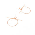 Retro Circle Cross Stud Earrings - Oh Yours Fashion - 5