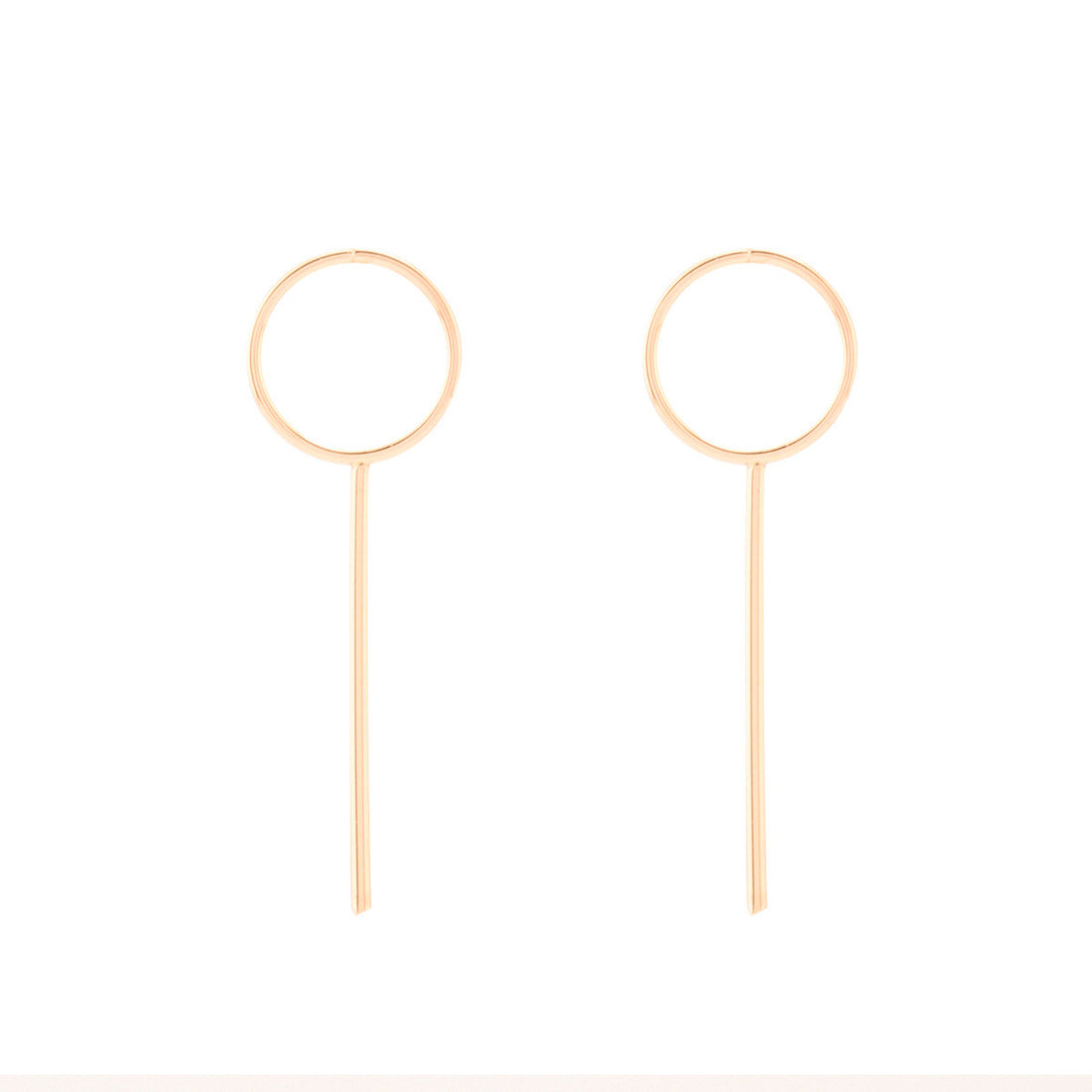 Elegant Copper Circle Tassel Earrings - Oh Yours Fashion - 1