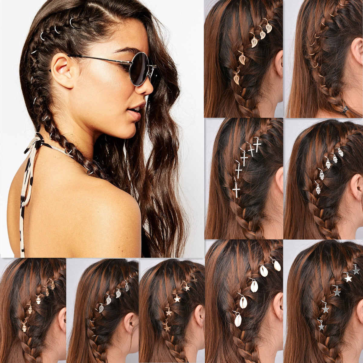 Unique African Stars Plait Leaves 5 Hairpin - Oh Yours Fashion - 1