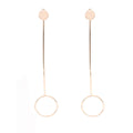 Strip Loops Copper Stud Earrings - Oh Yours Fashion - 2