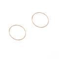 Contracted Joker Copper Smooth Circle Earrings - Oh Yours Fashion - 2