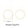 Contracted Joker Copper Smooth Circle Earrings - Oh Yours Fashion - 5