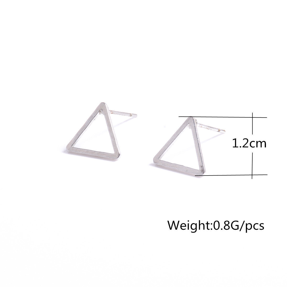 Joker Copper Smooth Triangle Earrings - Oh Yours Fashion - 4