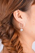 Sweet Circle Pearl Women's Earrings - Oh Yours Fashion - 3
