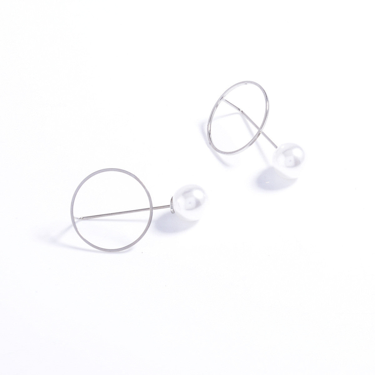 Sweet Circle Pearl Women's Earrings - Oh Yours Fashion - 4
