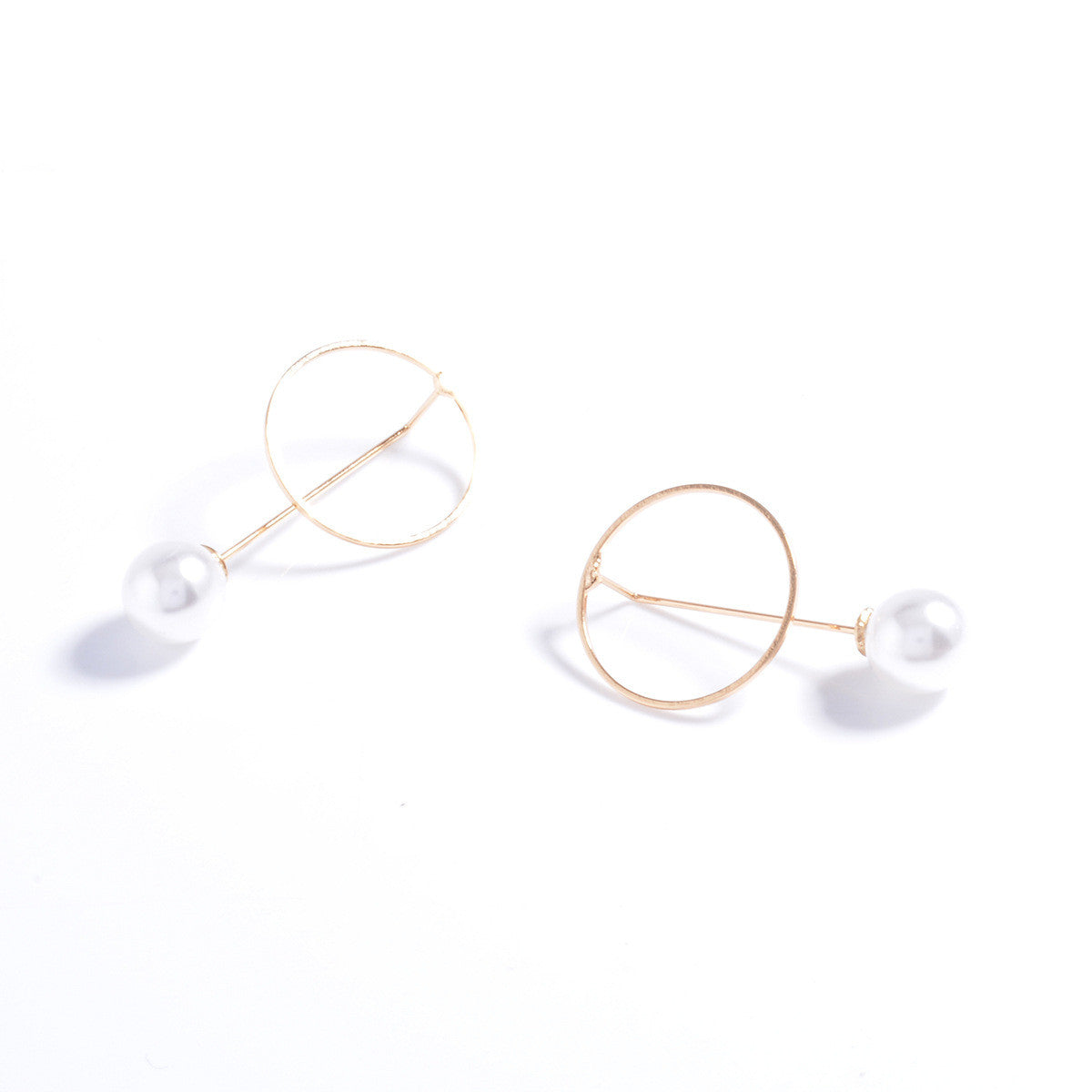Sweet Circle Pearl Women's Earrings - Oh Yours Fashion - 2