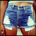 Hole Ripped High Waist Pocket Out Shorts - Oh Yours Fashion - 3