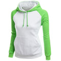 Contrast Color Splicing Pocket Slim Pullover Hoodie - Oh Yours Fashion - 4