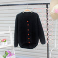 Cardigan Pure Color Elbow Patch Knit Sweater - Oh Yours Fashion - 4