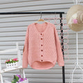 Cardigan Pure Color Elbow Patch Knit Sweater - Oh Yours Fashion - 6