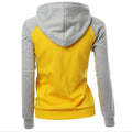Contrast Color Splicing Pocket Slim Pullover Hoodie - Oh Yours Fashion - 6