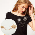 Exaggerated Star Tassel Chain Brooch - Oh Yours Fashion - 1