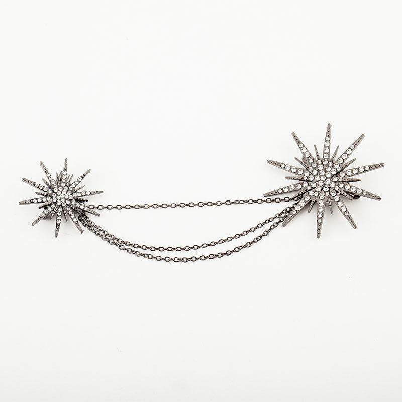 Exaggerated Star Tassel Chain Brooch - Oh Yours Fashion - 4
