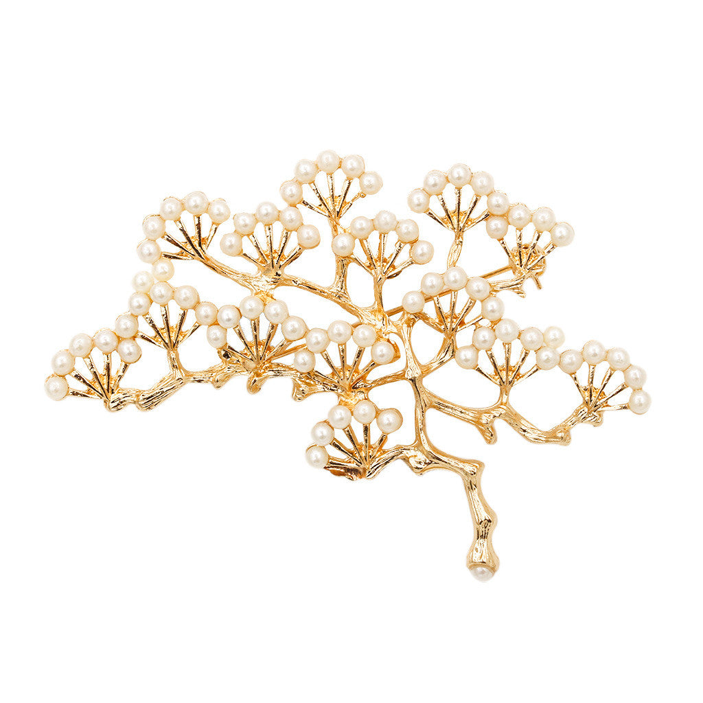 Beautiful Pine Pearl Brooch - Oh Yours Fashion - 1