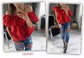 Falbala Strapless Casual Sexy Elastic Top Blouse - OhYoursFashion - 4