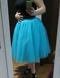 Beautiful Multi-layer Pure Color A-line Tulle Skirt - Oh Yours Fashion - 7