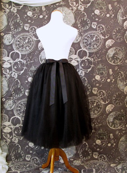 Romantic Multi-layer Pure Color A-line Tulle Skirt - Oh Yours Fashion - 5