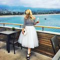 Romantic Multi-layer Pure Color A-line Tulle Skirt - Oh Yours Fashion - 2