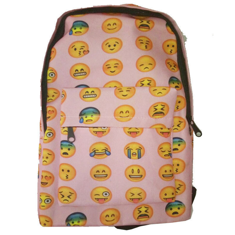 Unique Expression Print Backpack School Travel Bag - Oh Yours Fashion - 3