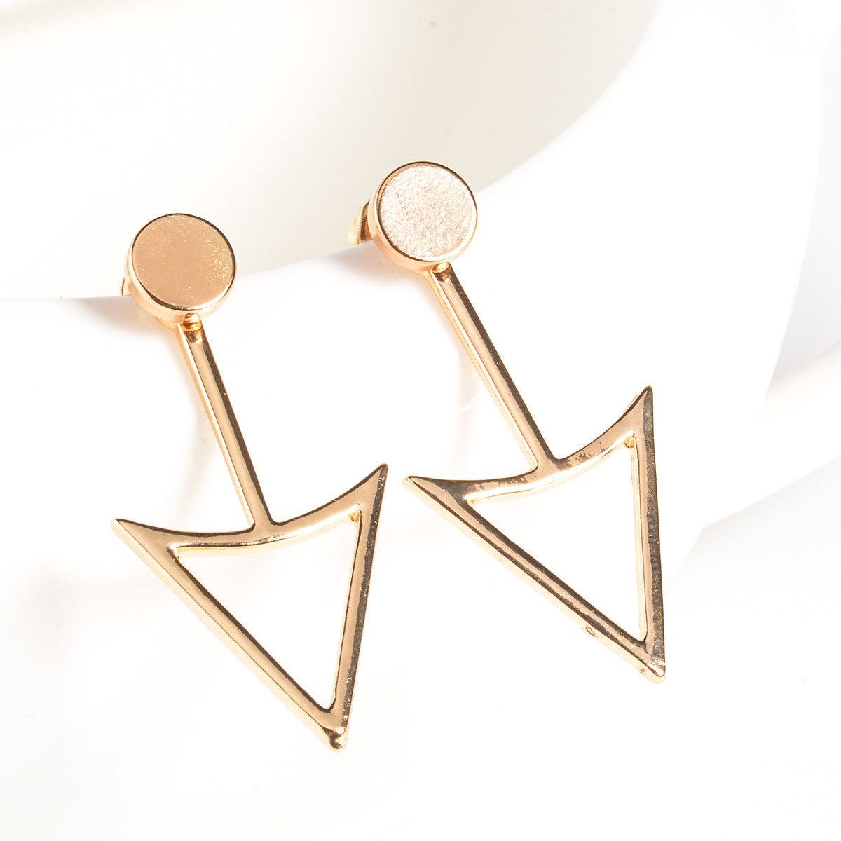 Unique Triangle Women's Earrings - Oh Yours Fashion - 2