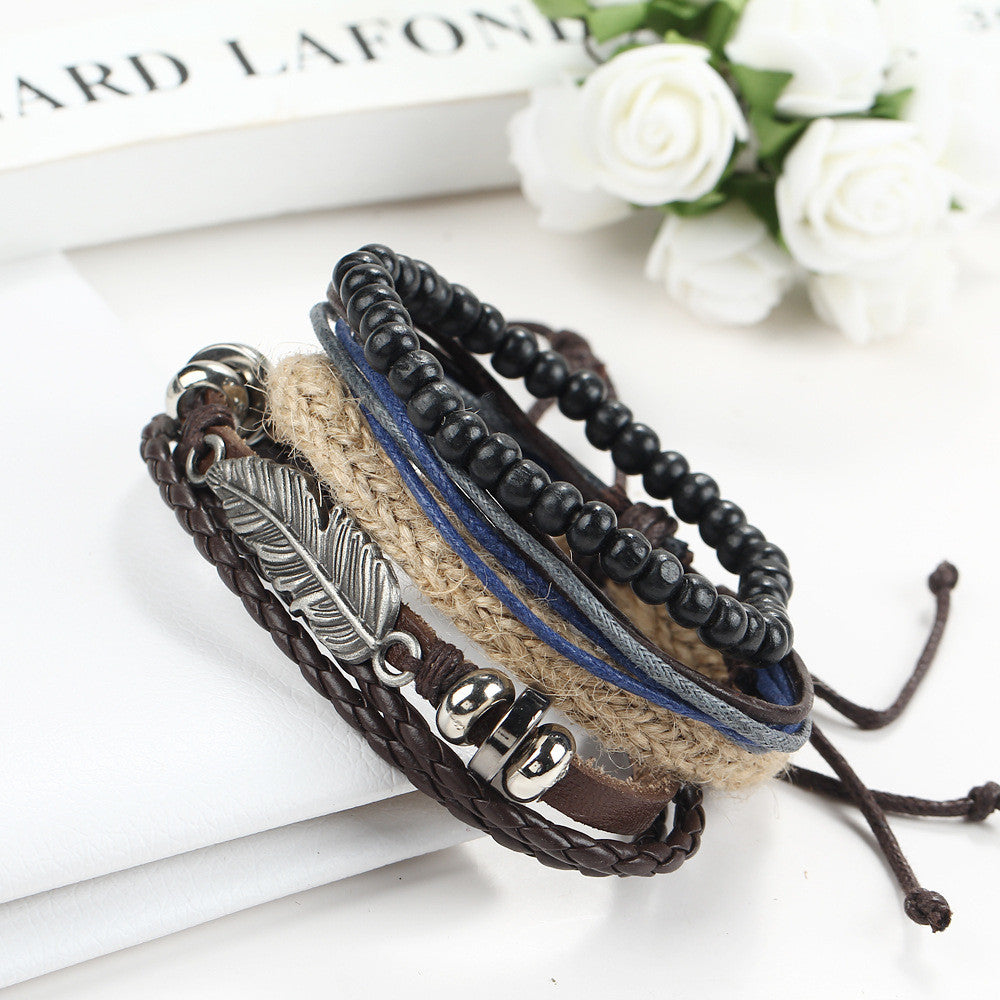 Angel's Wing Multilayer Beaded Bracelet - Oh Yours Fashion - 1