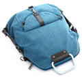 Foldable Pure Color Leather Hardware Canvas Backpack - Oh Yours Fashion - 8